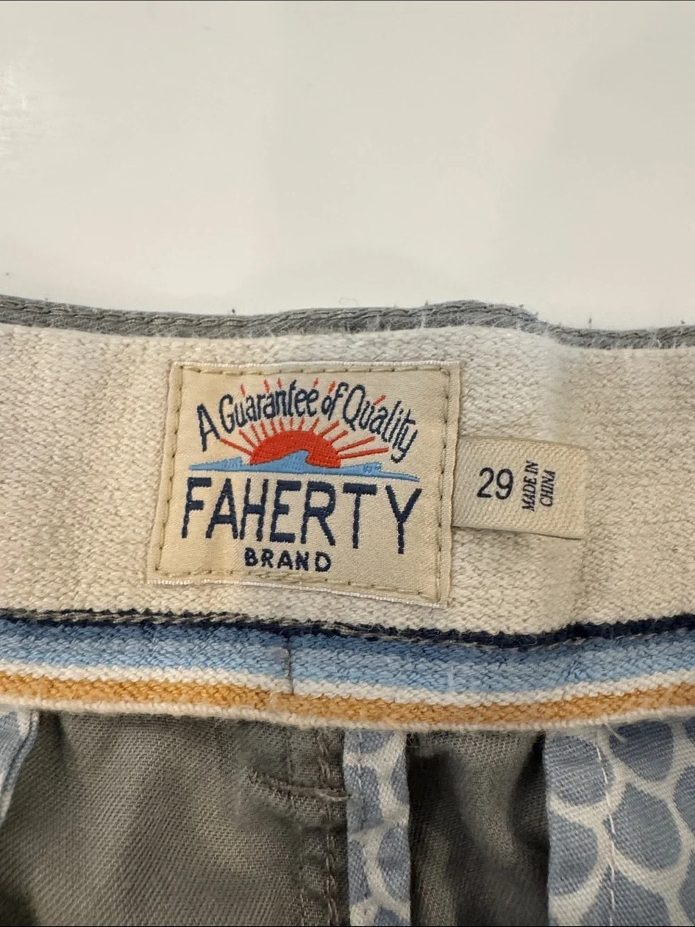 Faherty Chino Short size 29